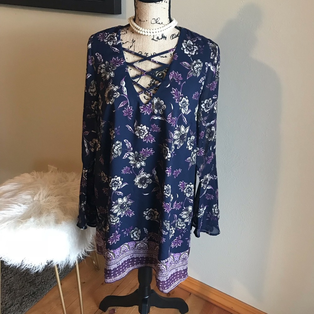 💜2/$15 Speechless bohemian dress